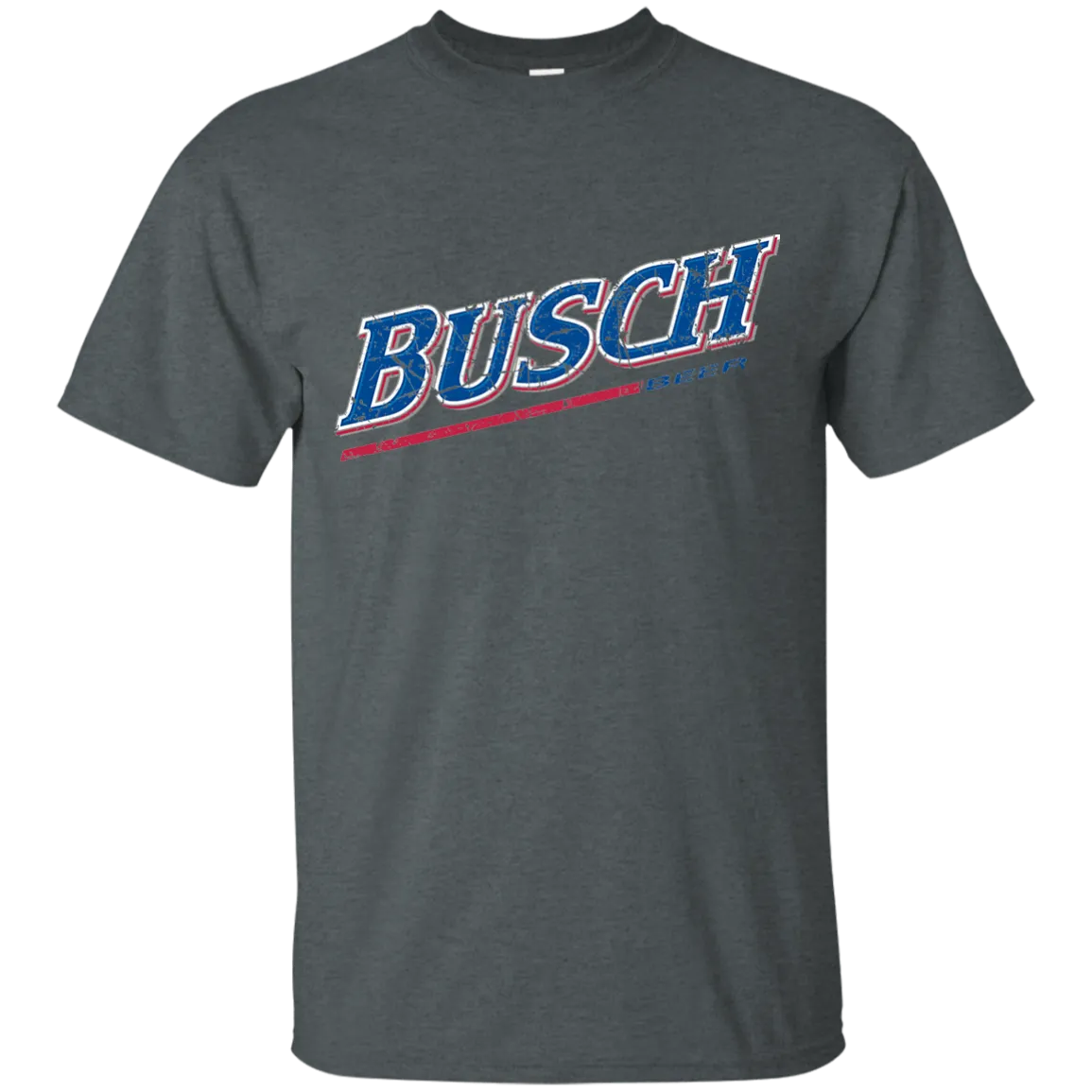 Busch Beer T-Shirt Custom Designed Color Worn Label Pattern