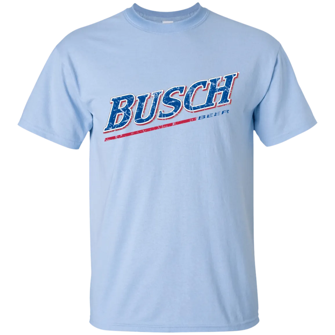 Busch Beer T-Shirt Custom Designed Color Worn Label Pattern