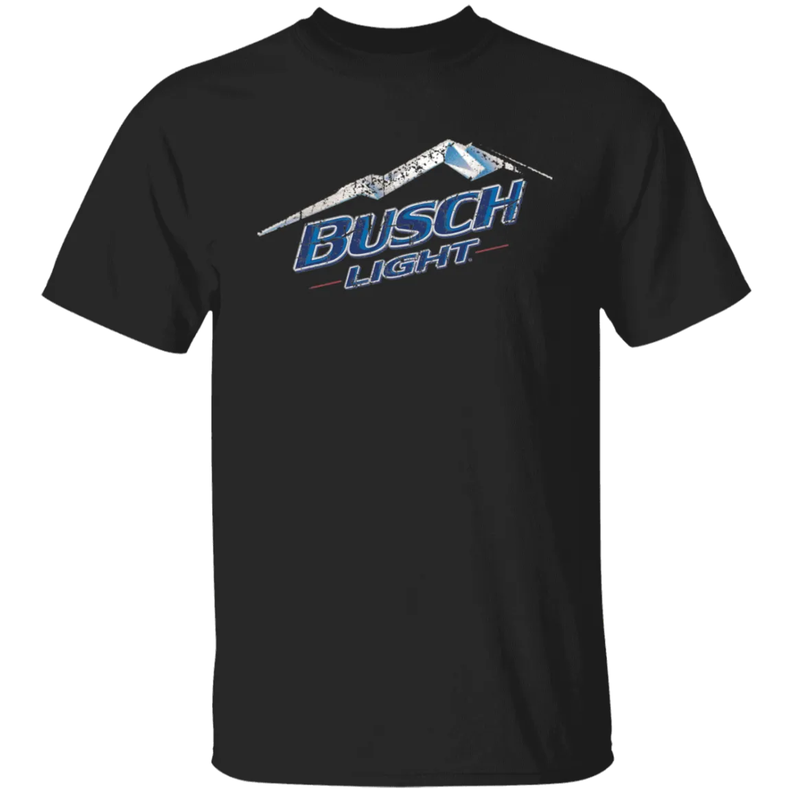 Busch Light Beer T-Shirt Custom Designed Color Worn Label Pattern