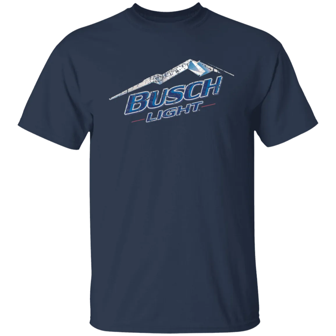 Busch Light Beer T-Shirt Custom Designed Color Worn Label Pattern