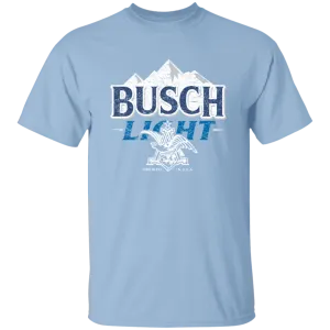 Busch Light Beer T-Shirt Custom Designed Color Worn Label Pattern