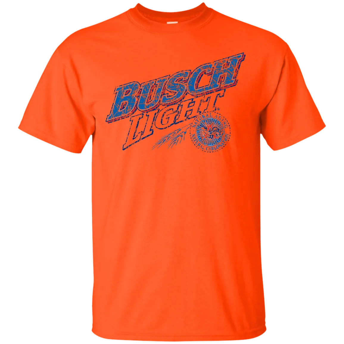 Busch Light Beer T-Shirt Custom Designed Color Worn Label Pattern