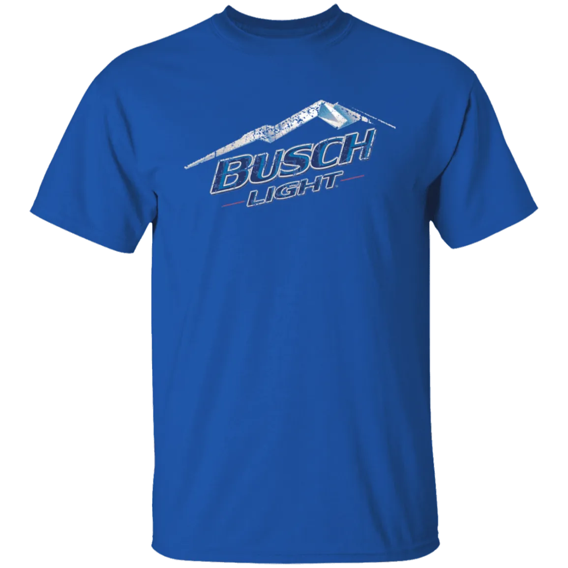 Busch Light Beer T-Shirt Custom Designed Color Worn Label Pattern