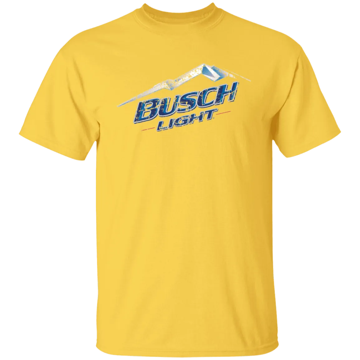 Busch Light Beer T-Shirt Custom Designed Color Worn Label Pattern