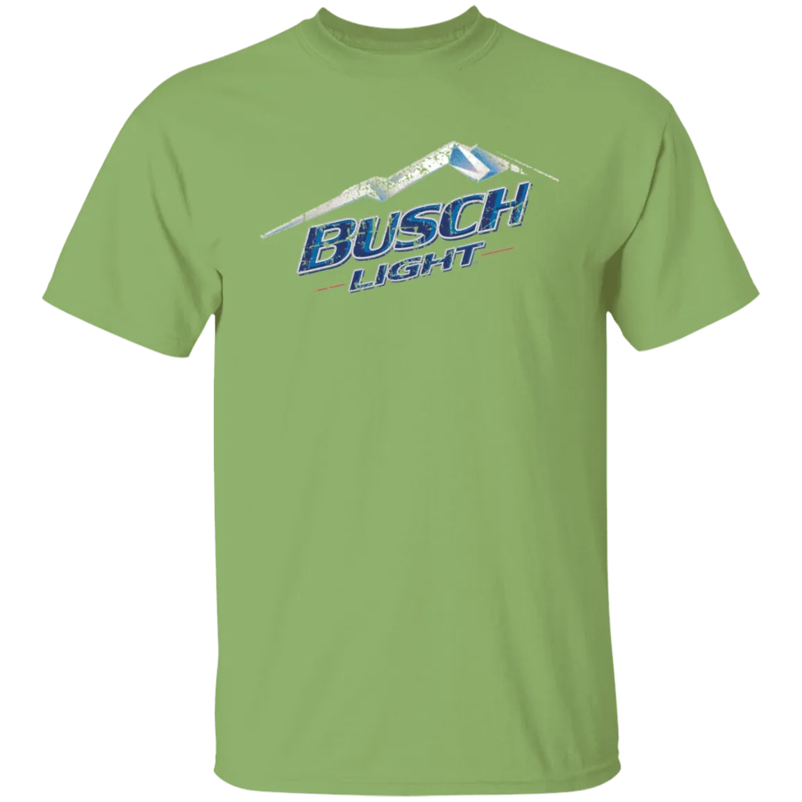 Busch Light Beer T-Shirt Custom Designed Color Worn Label Pattern