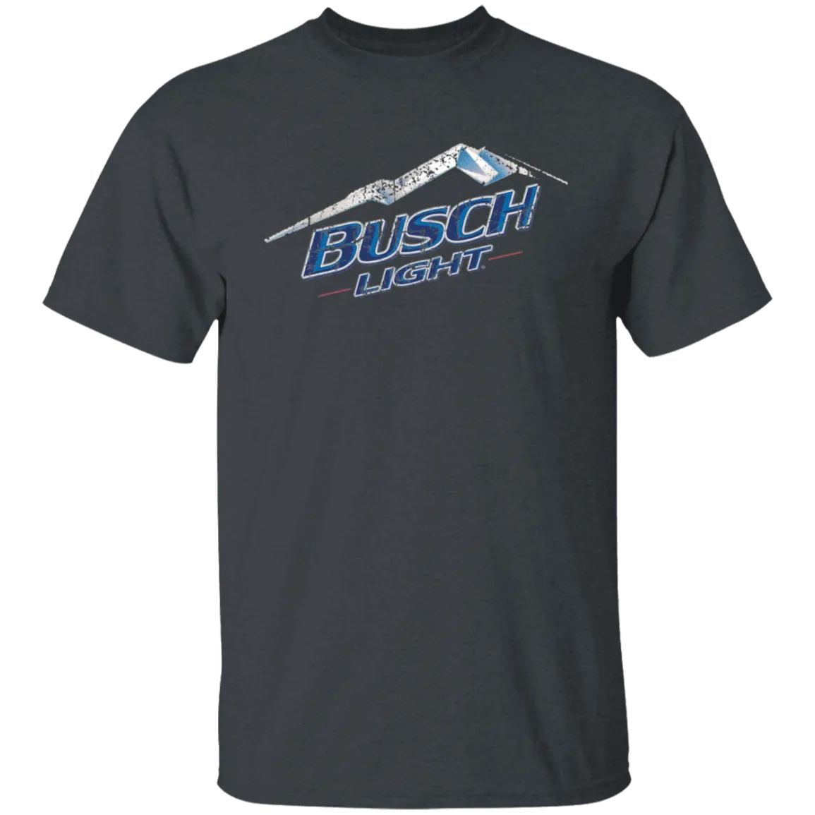 Busch Light Beer T-Shirt Custom Designed Color Worn Label Pattern