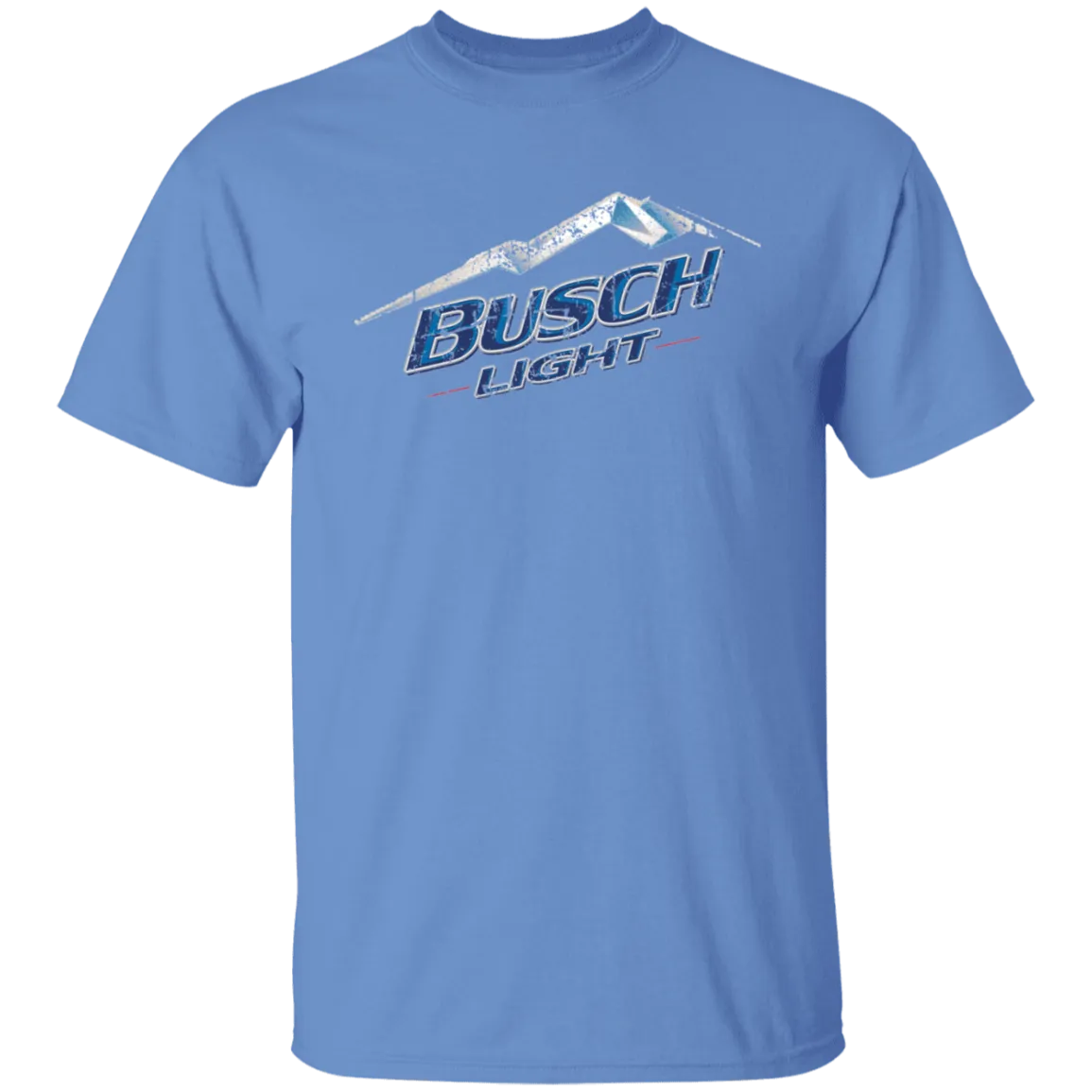 Busch Light Beer T-Shirt Custom Designed Color Worn Label Pattern