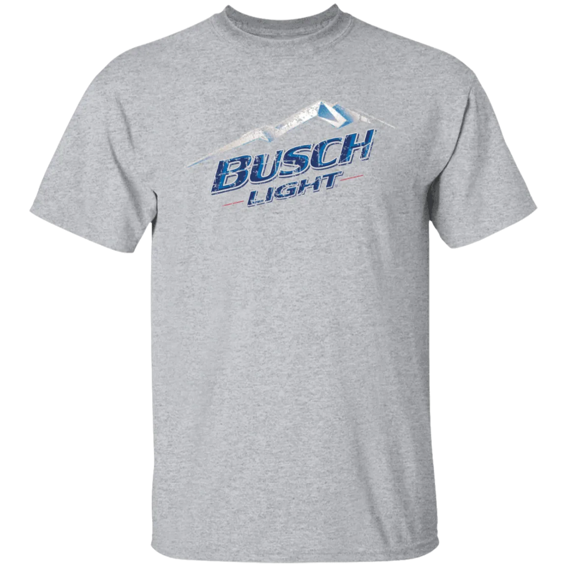 Busch Light Beer T-Shirt Custom Designed Color Worn Label Pattern