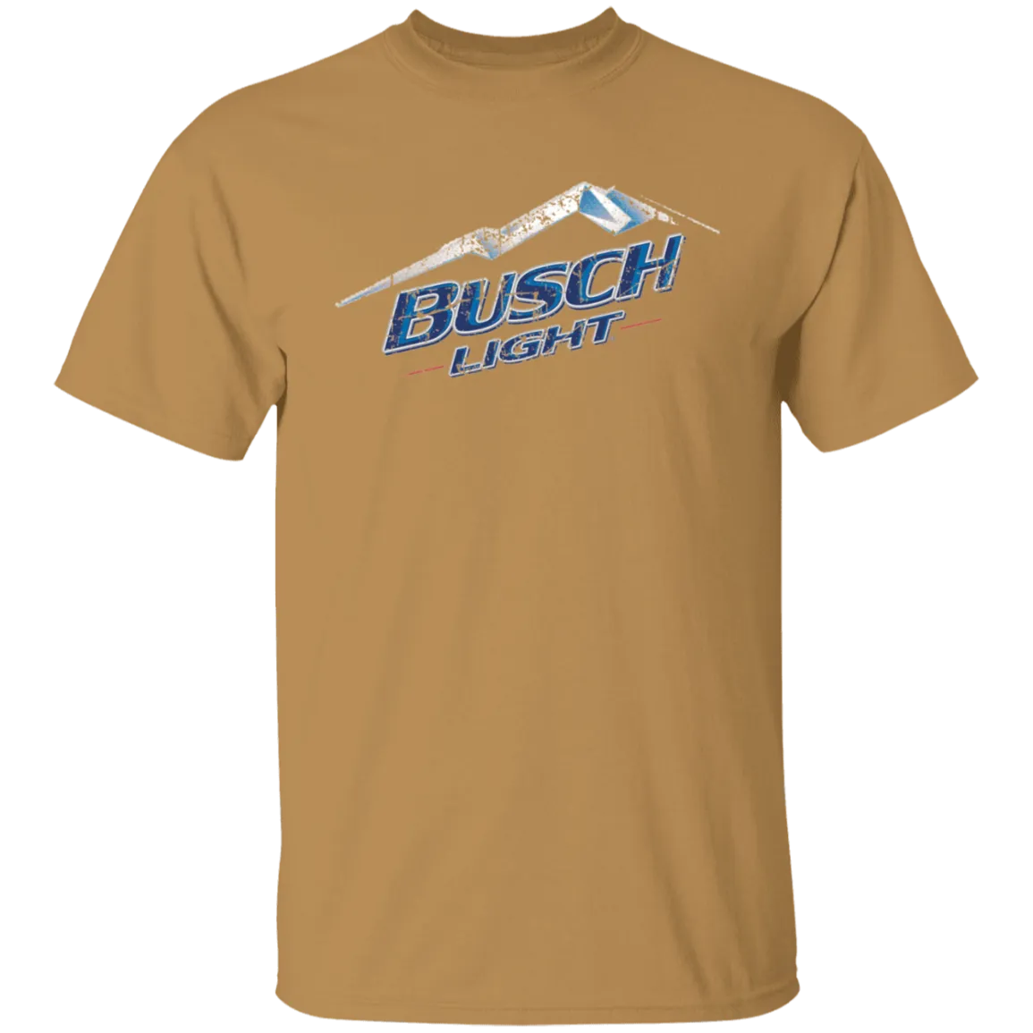 Busch Light Beer T-Shirt Custom Designed Color Worn Label Pattern