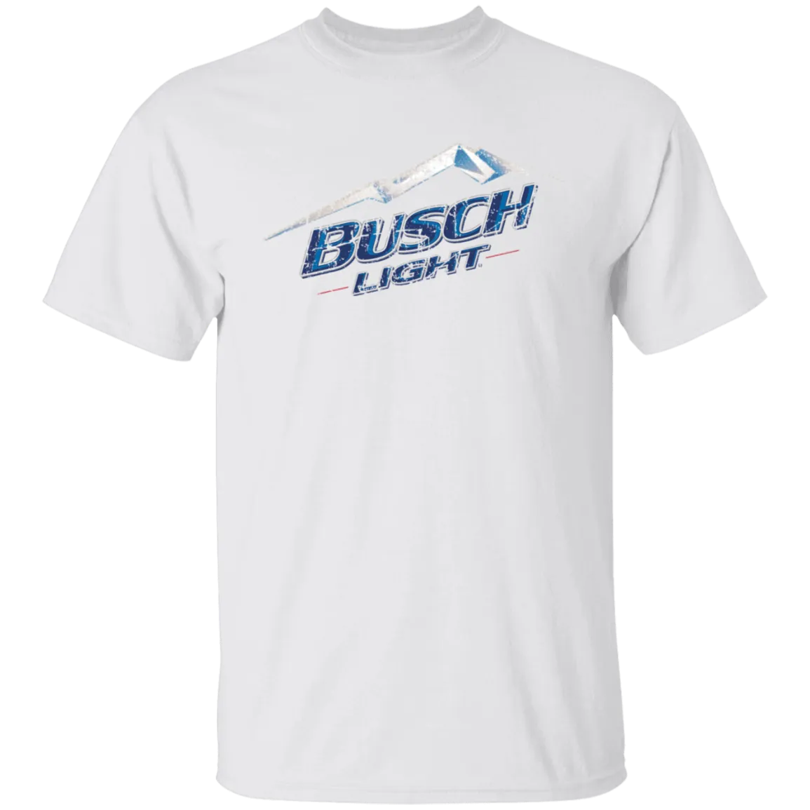Busch Light Beer T-Shirt Custom Designed Color Worn Label Pattern