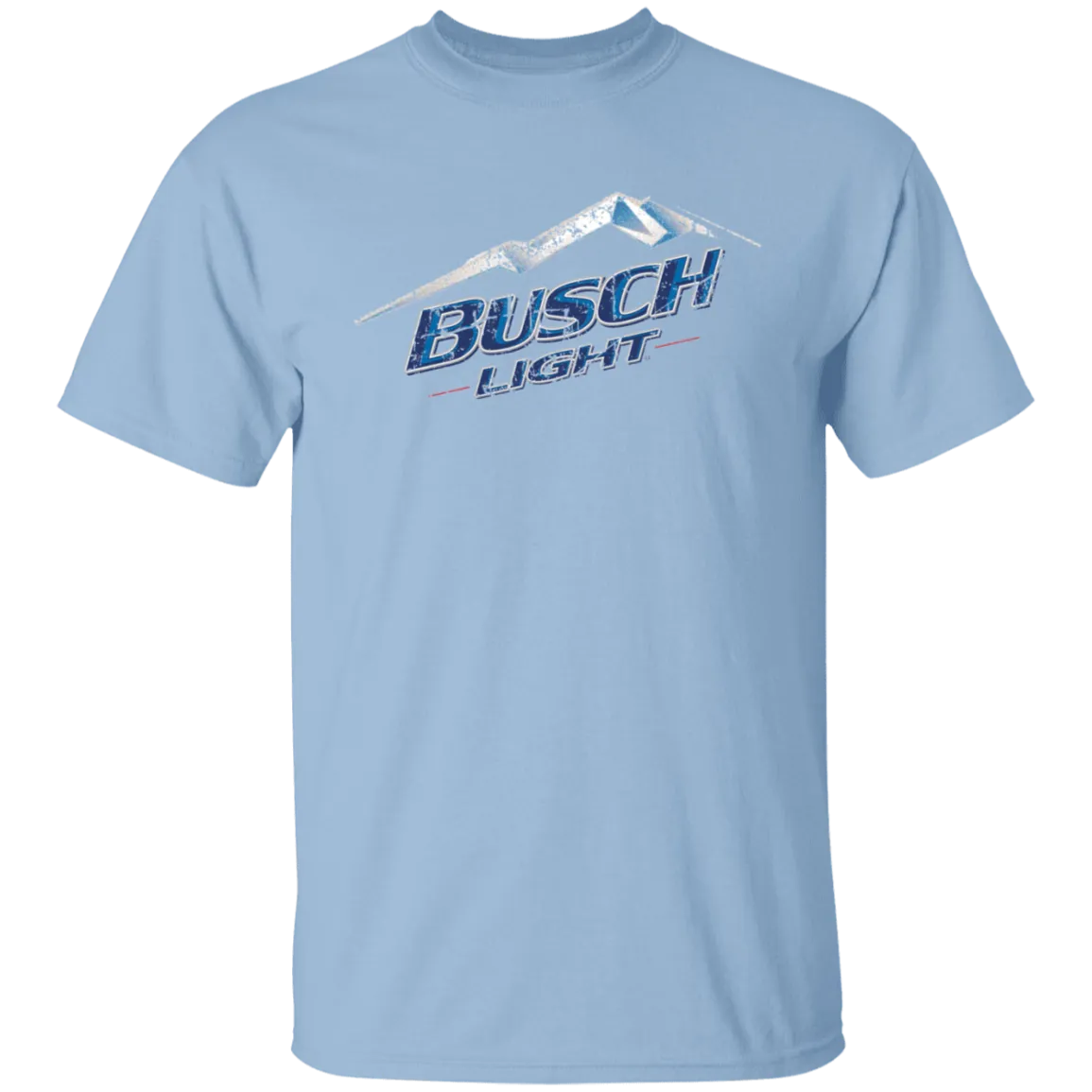 Busch Light Beer T-Shirt Custom Designed Color Worn Label Pattern