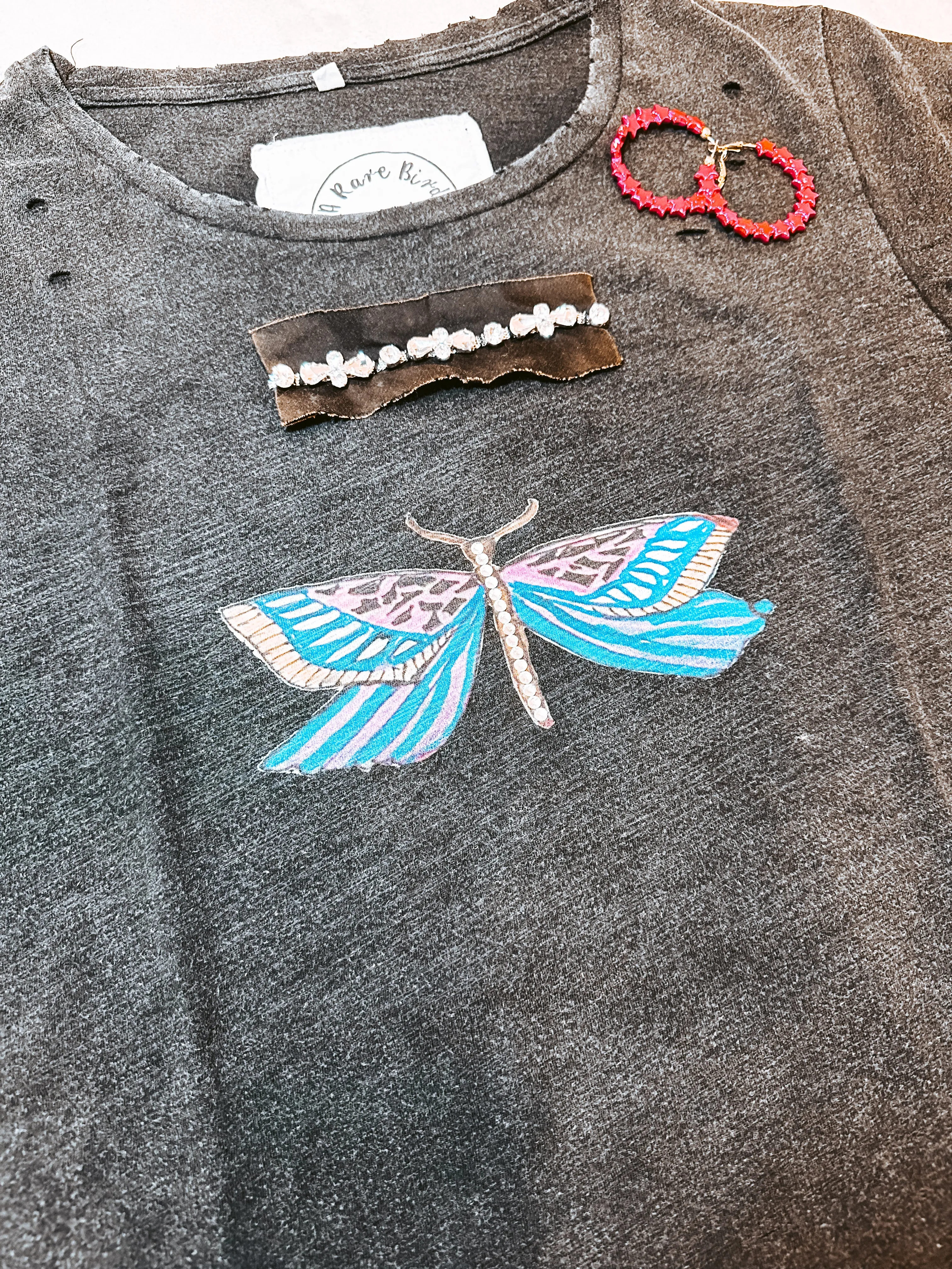 Butterfly Embellished Tee