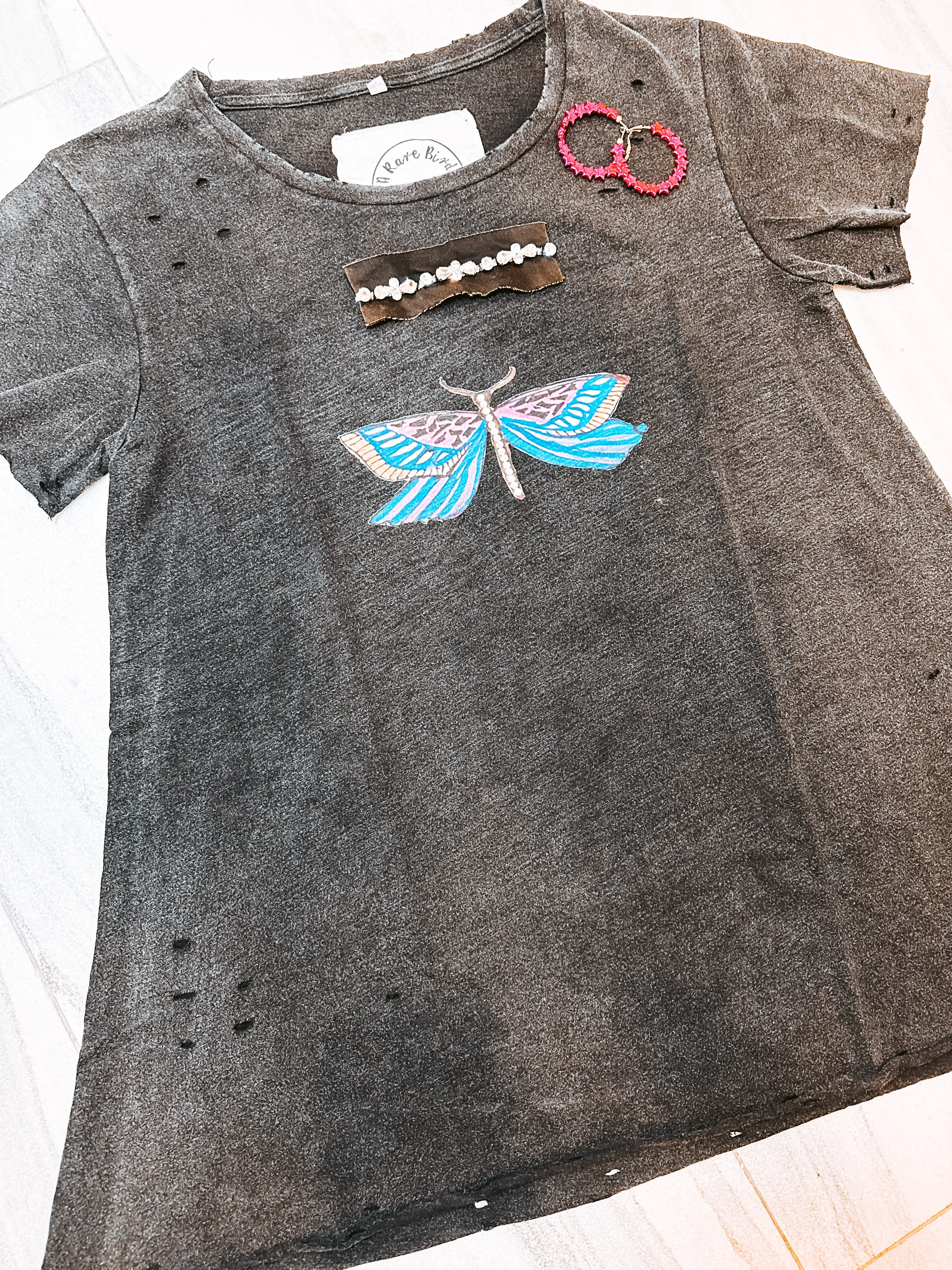 Butterfly Embellished Tee