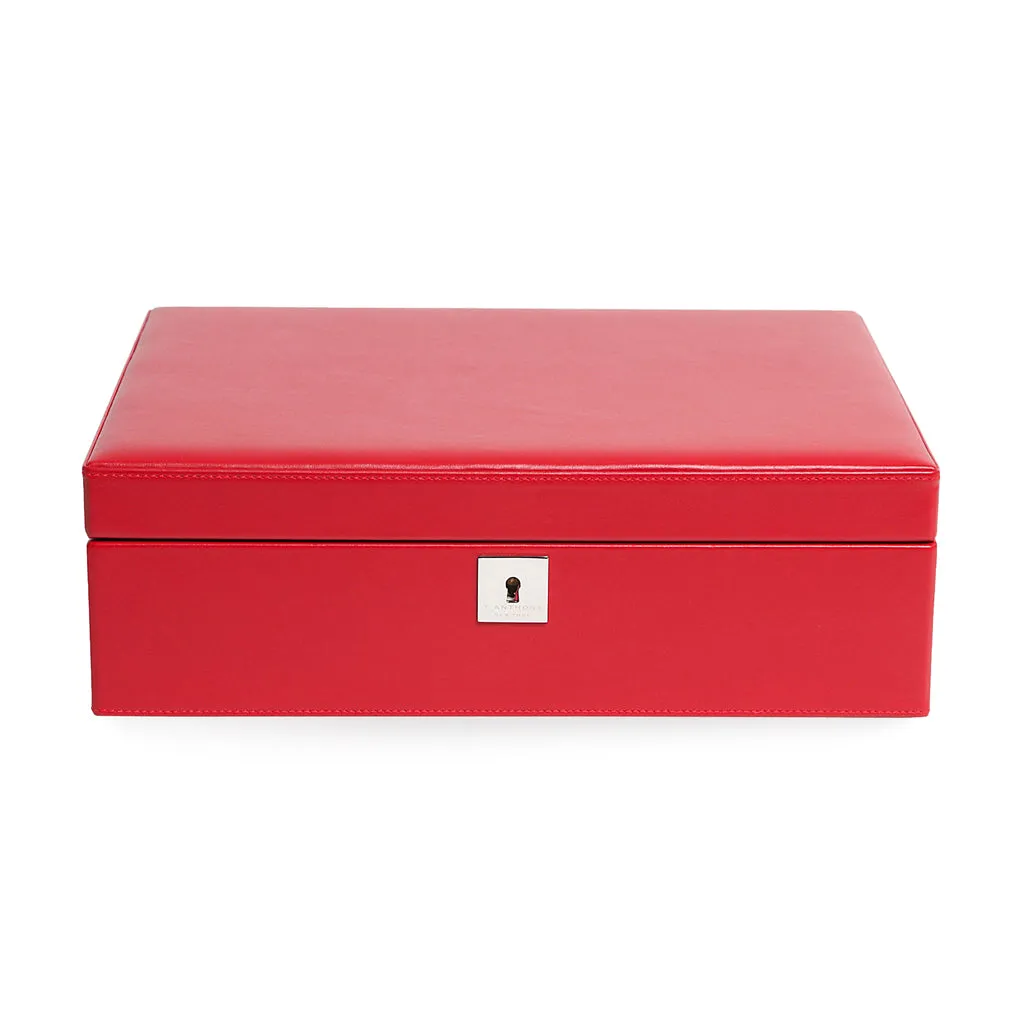 CALF LEATHER LARGE JEWELRY BOX