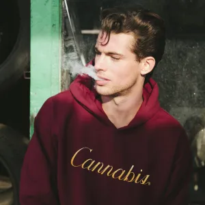 CANNABIS GOLD FOIL HOODIE