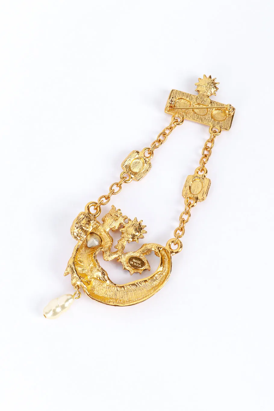 Cascading Mermaid Brooch