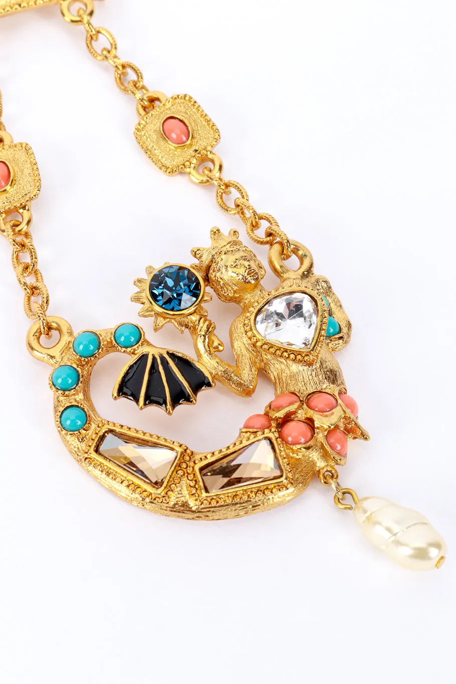 Cascading Mermaid Brooch