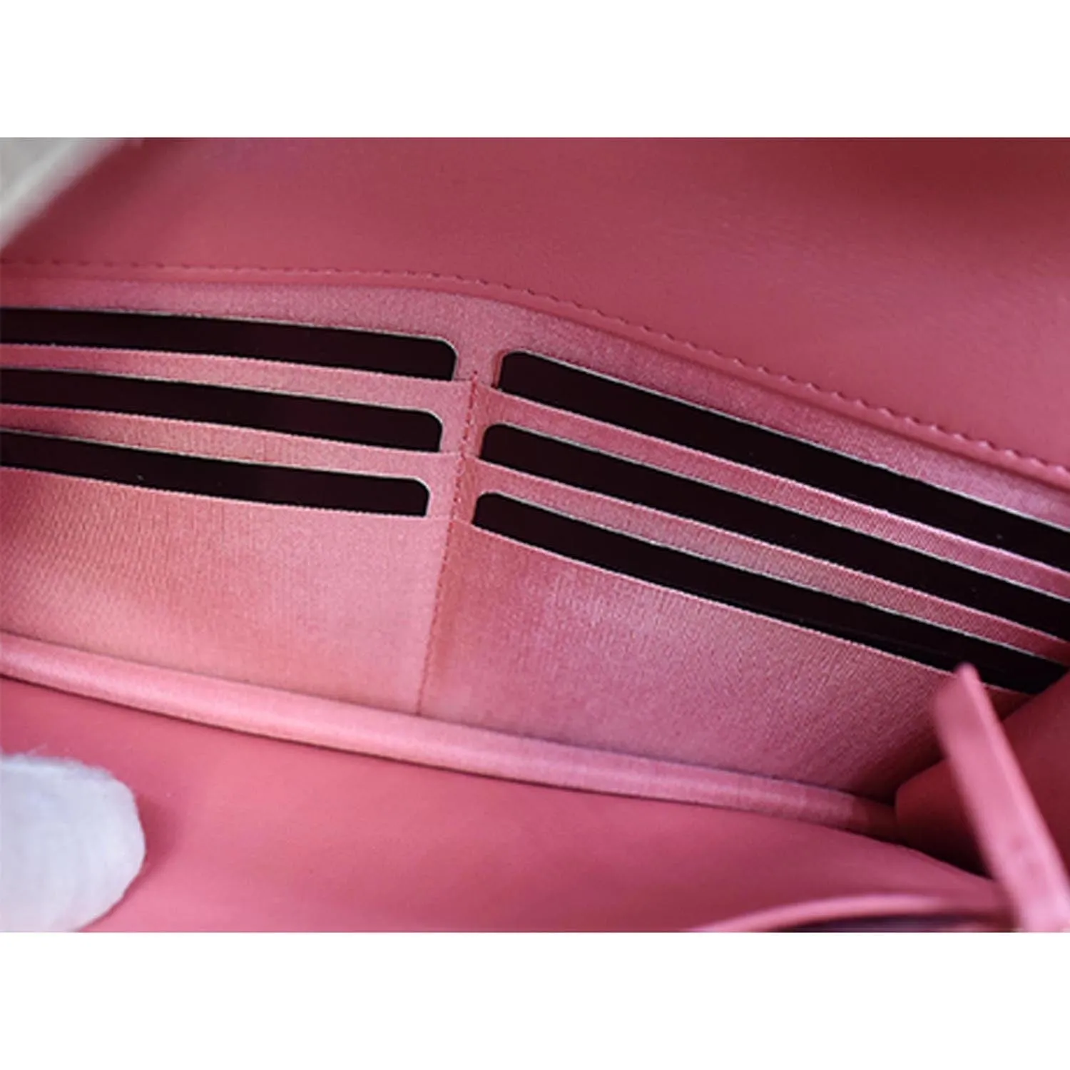 CHANEL 19 CC WOC Leather Wallet On Chain Crossbody Bag Pink