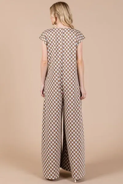 Check It Out Checkered Cap Sleeve Romper