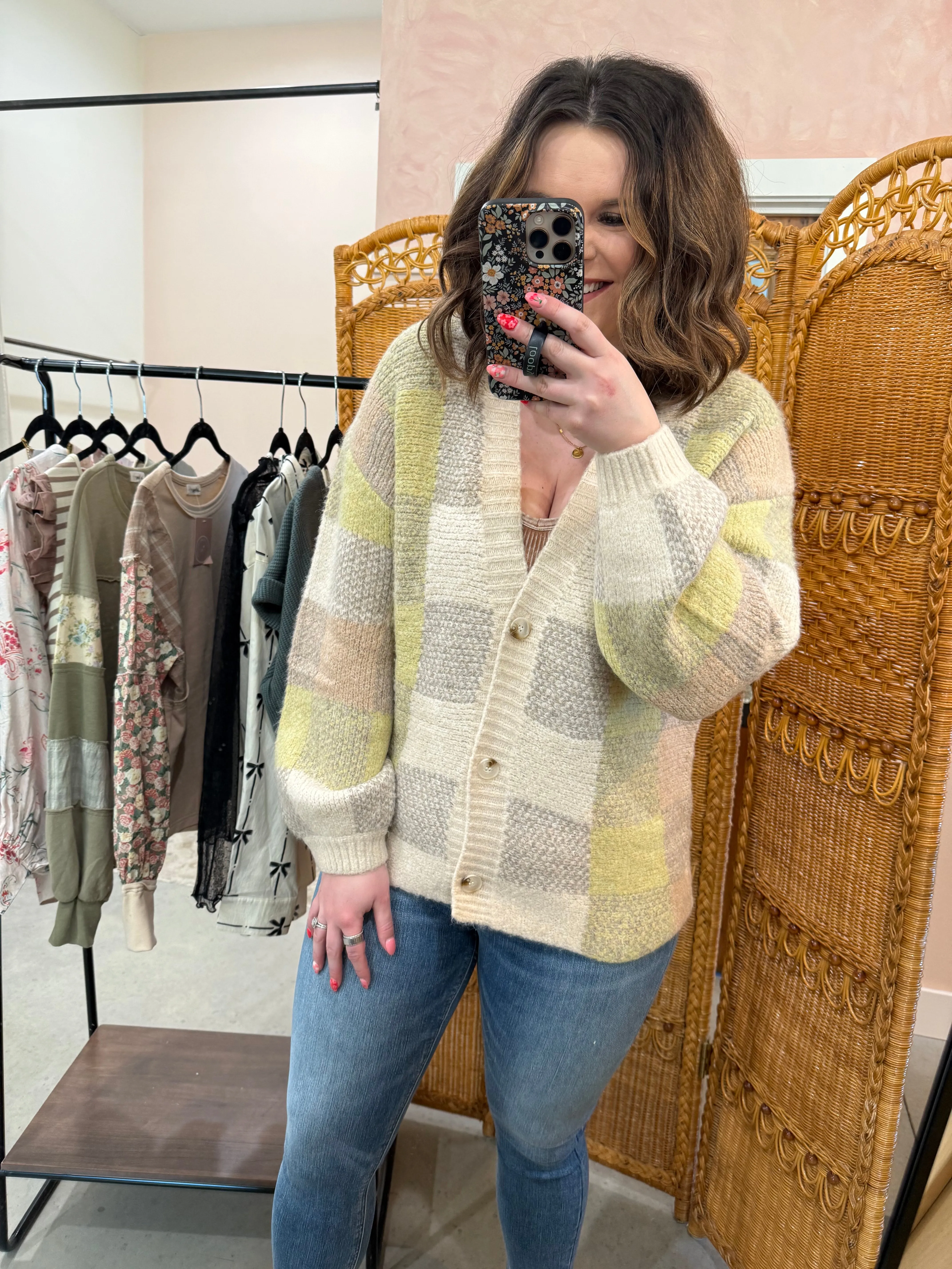 Check Yes Or No Cardigan