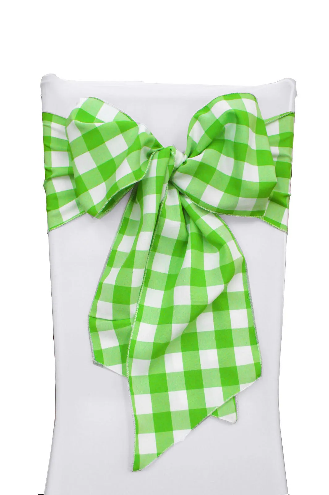 Checkered Chair Bows 8 by 108-Inch - Pack of 10