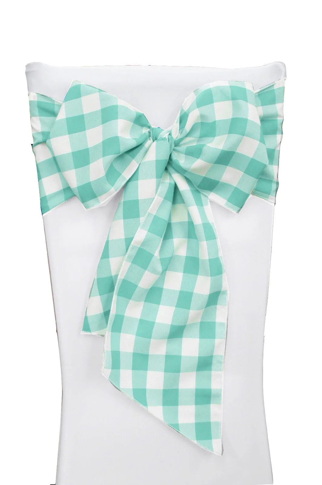 Checkered Chair Bows 8 by 108-Inch - Pack of 10