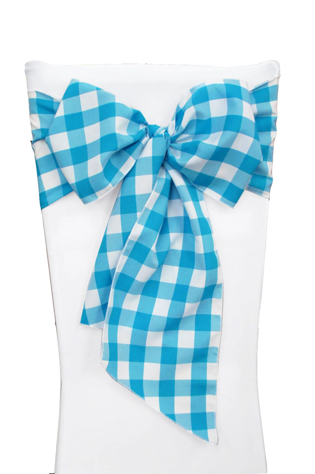 Checkered Chair Bows 8 by 108-Inch - Pack of 10