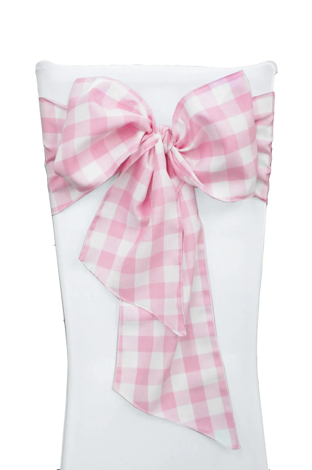 Checkered Chair Bows 8 by 108-Inch - Pack of 10