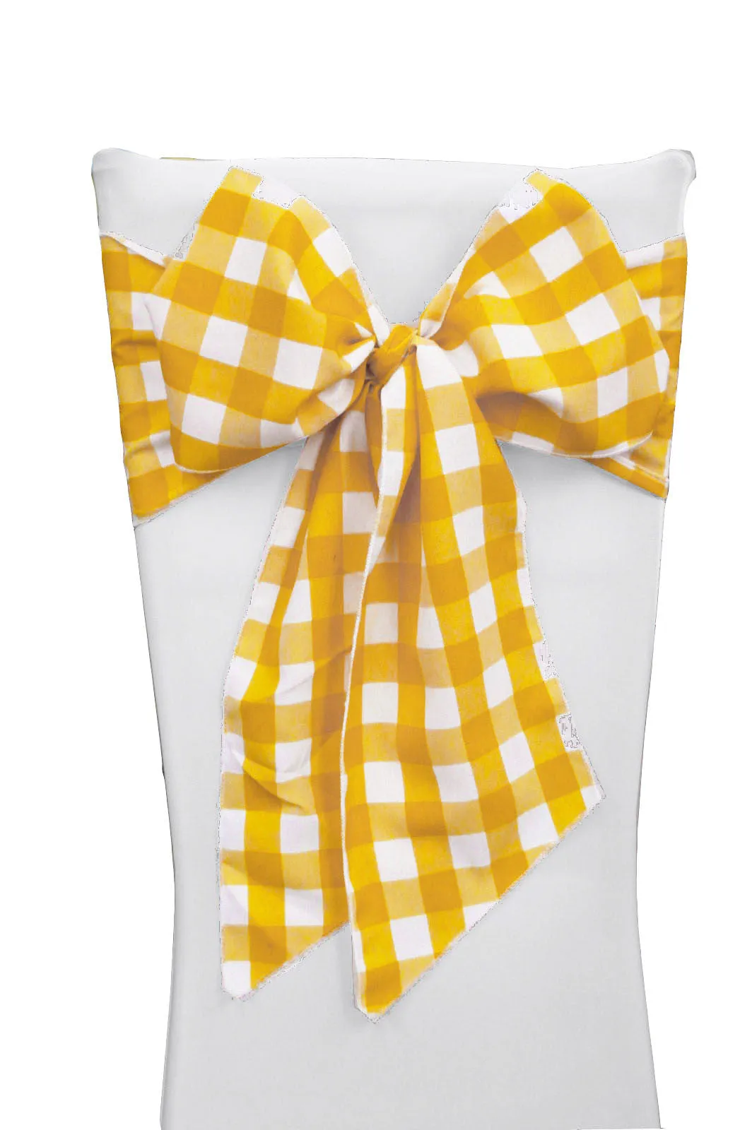 Checkered Chair Bows 8 by 108-Inch - Pack of 10