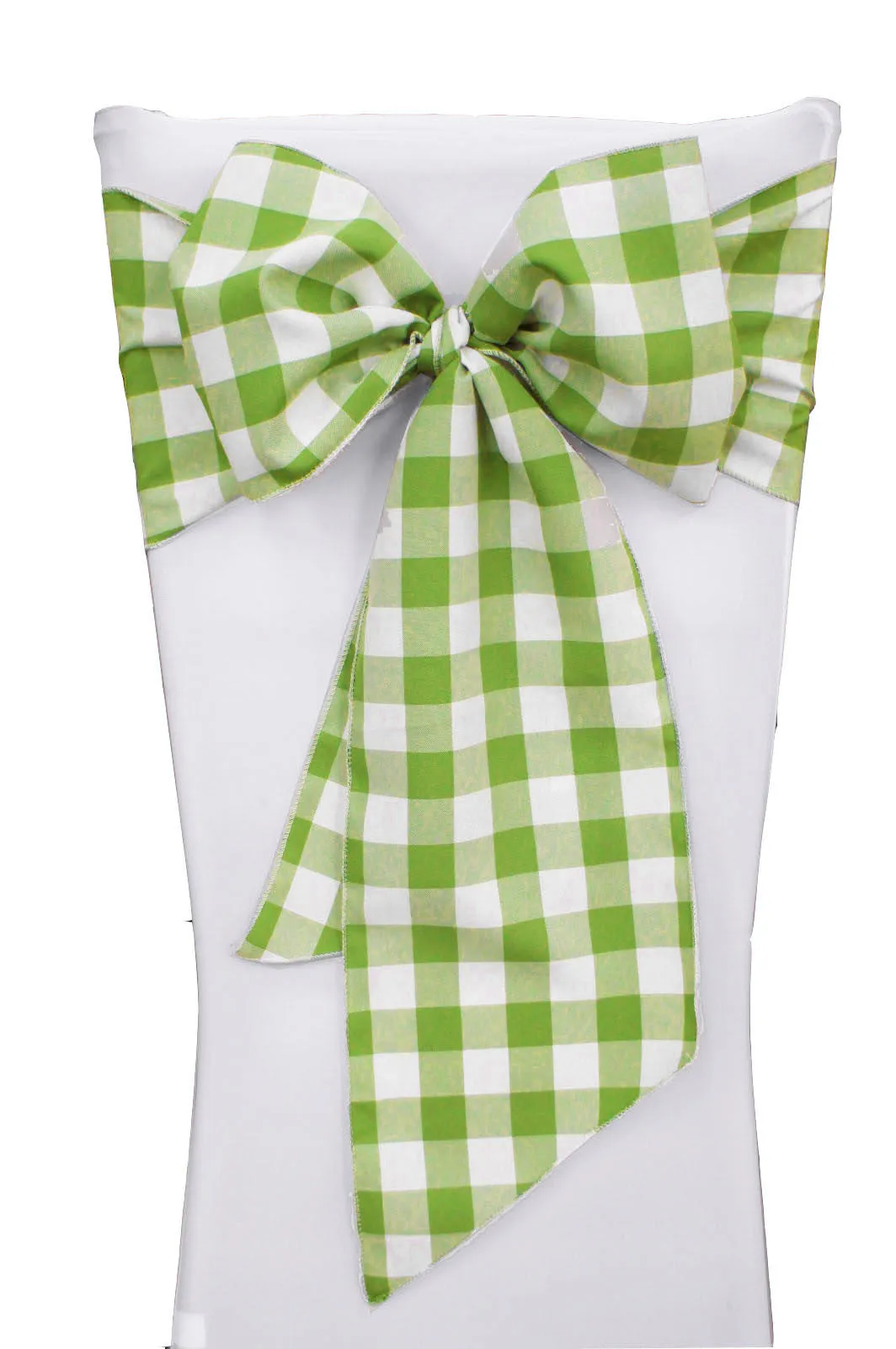 Checkered Chair Bows 8 by 108-Inch - Pack of 10