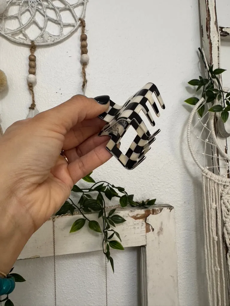 Checkered Claw Clip