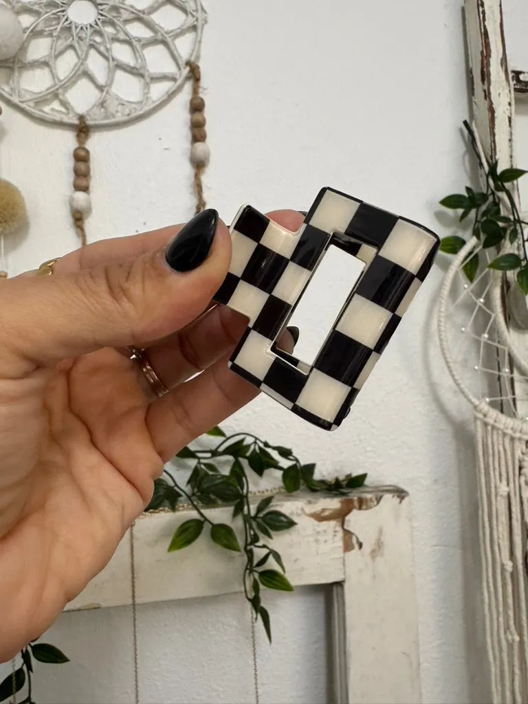 Checkered Claw Clip