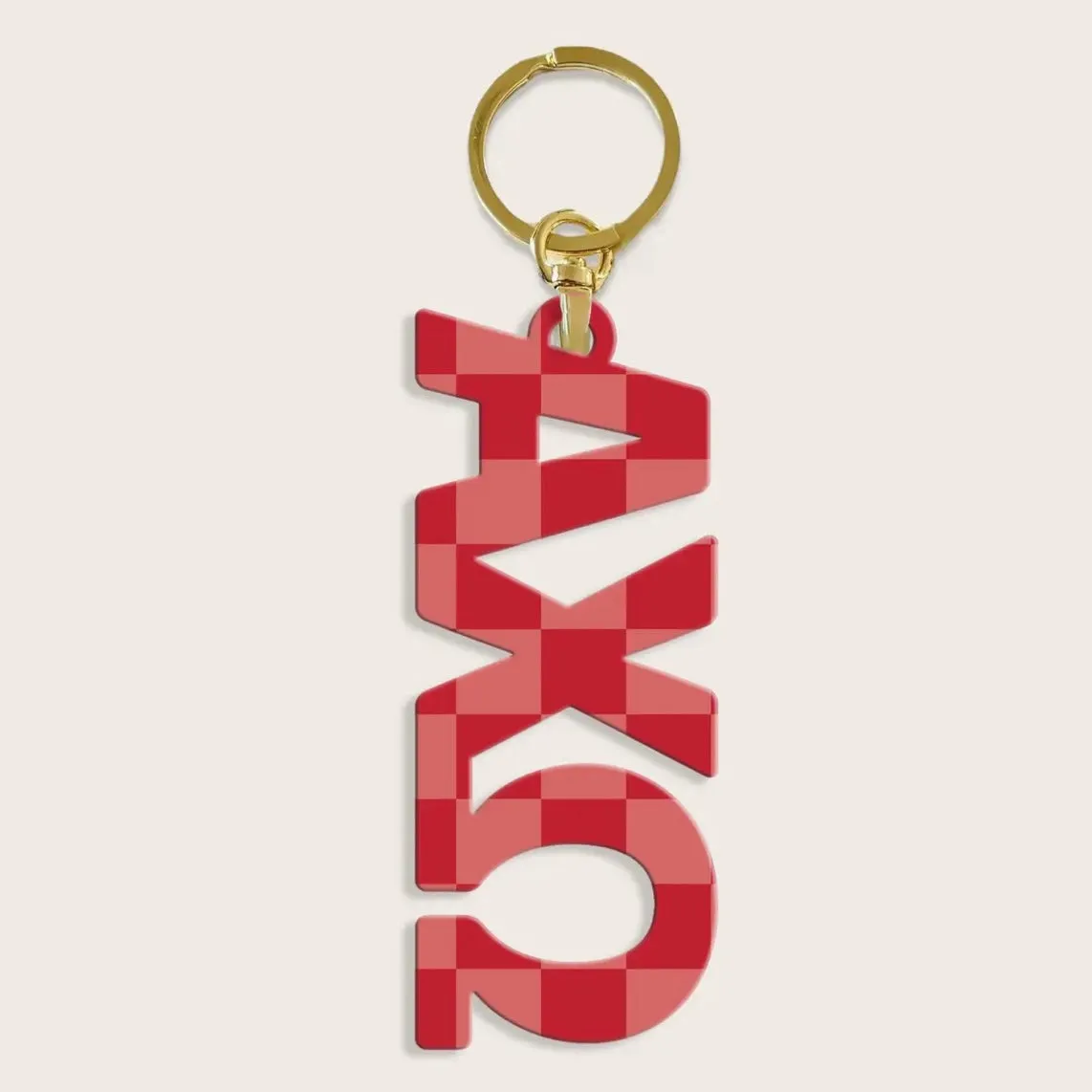 Checkered Keychain