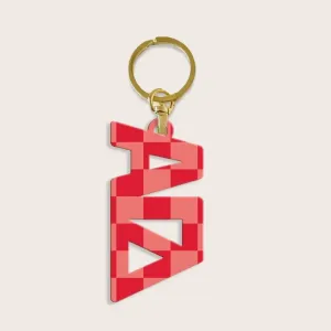 Checkered Keychain