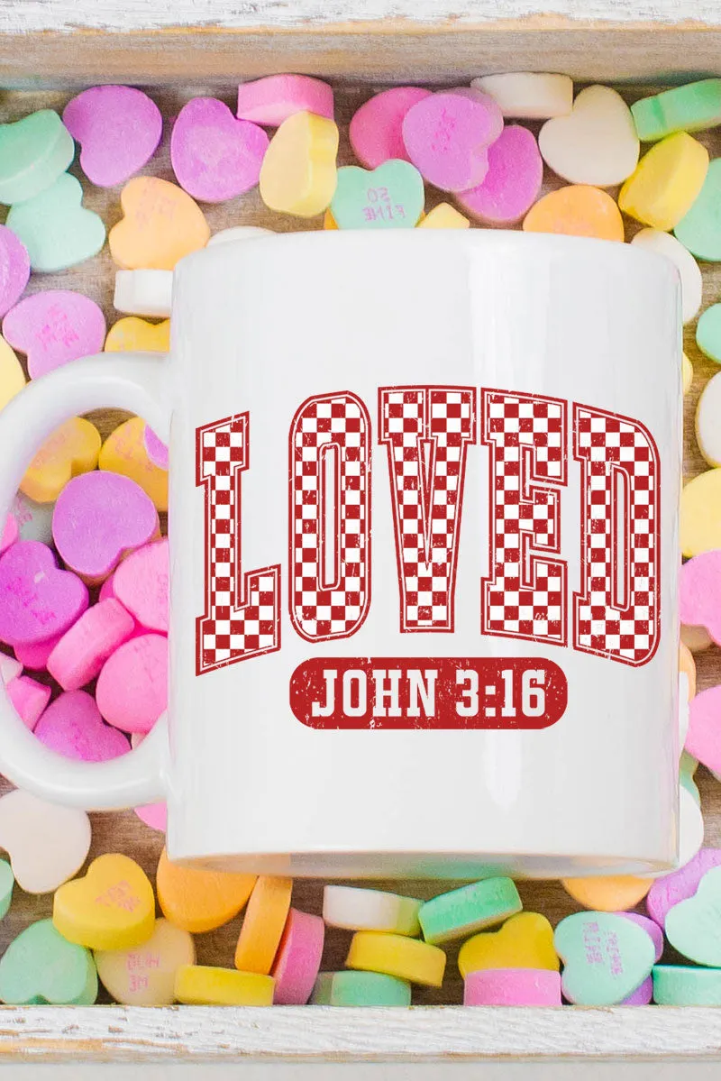 Checkered Loved Ceramic Mug