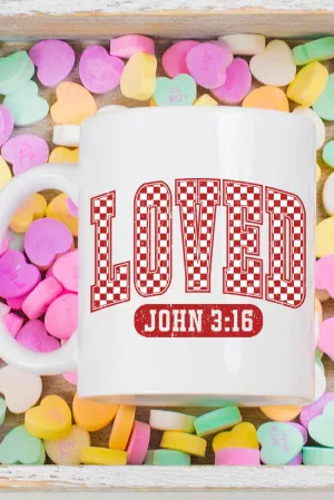 Checkered Loved Ceramic Mug
