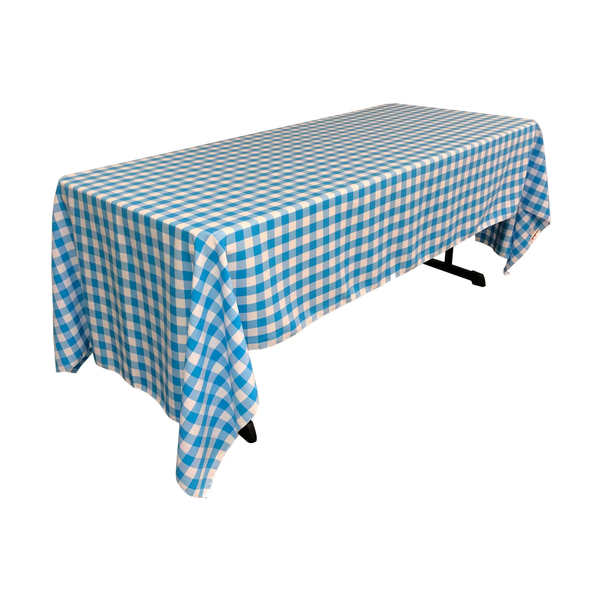 Checkered Rectangular Tablecloth 60 by 120-Inch