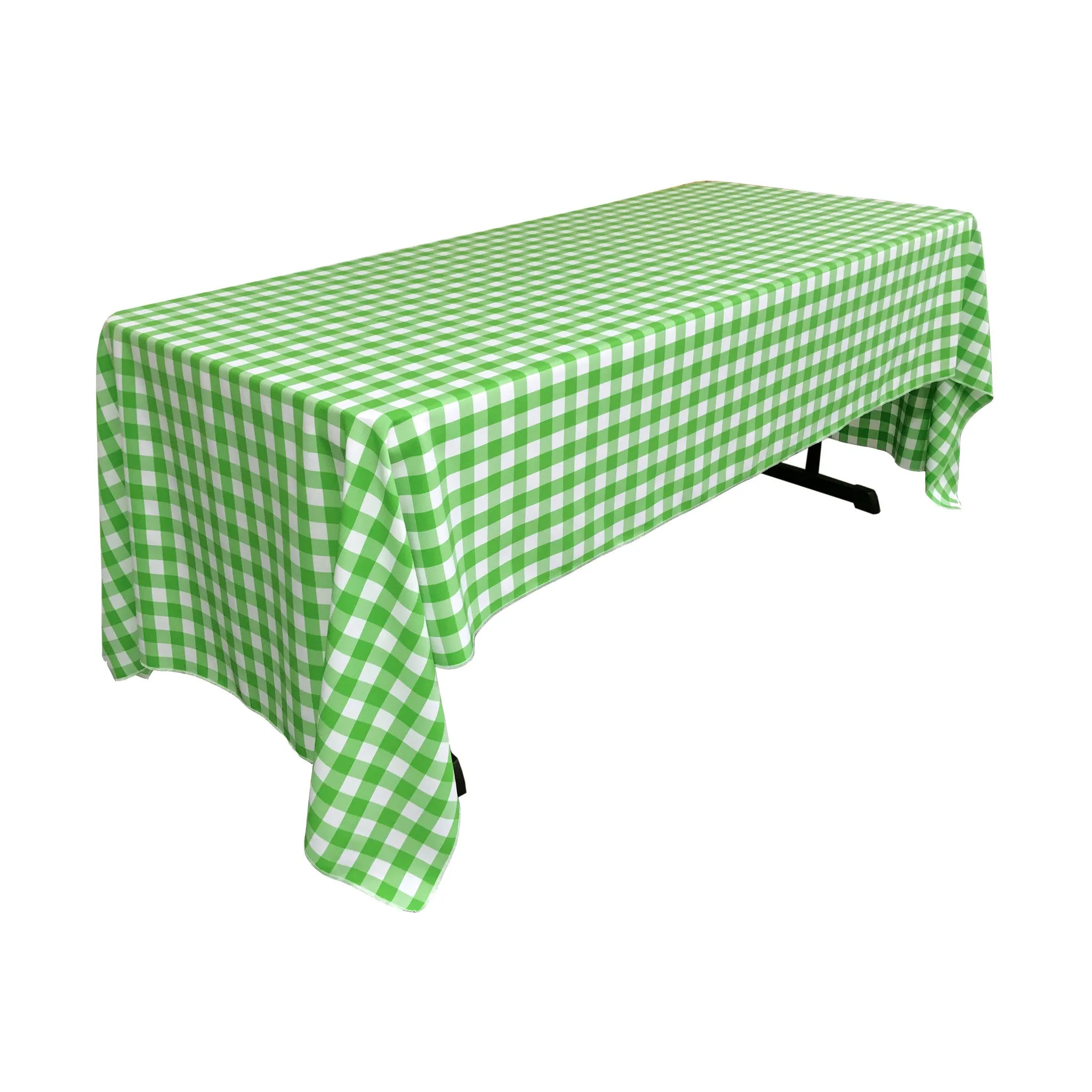 Checkered Rectangular Tablecloth 60 by 120-Inch