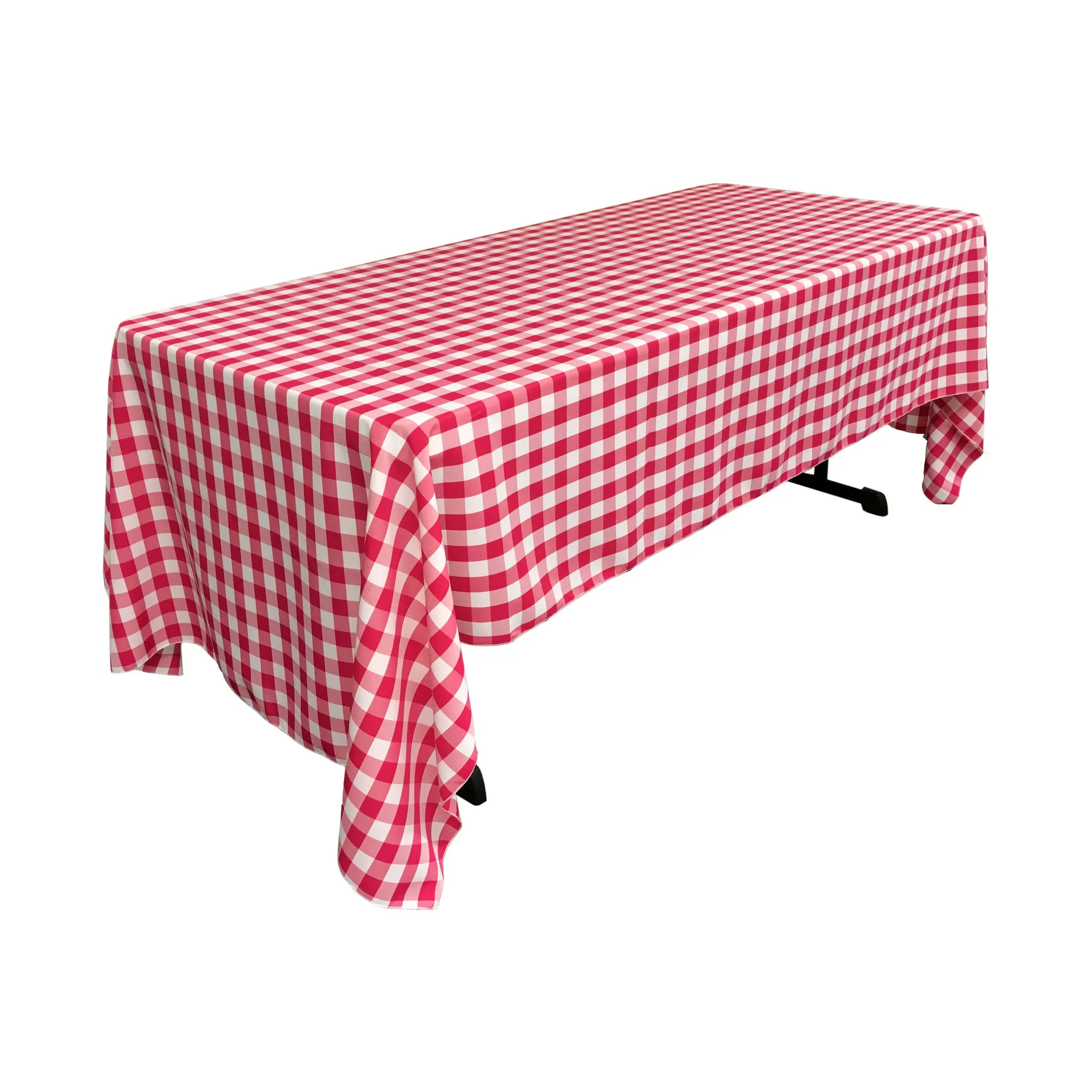 Checkered Rectangular Tablecloth 60 by 120-Inch