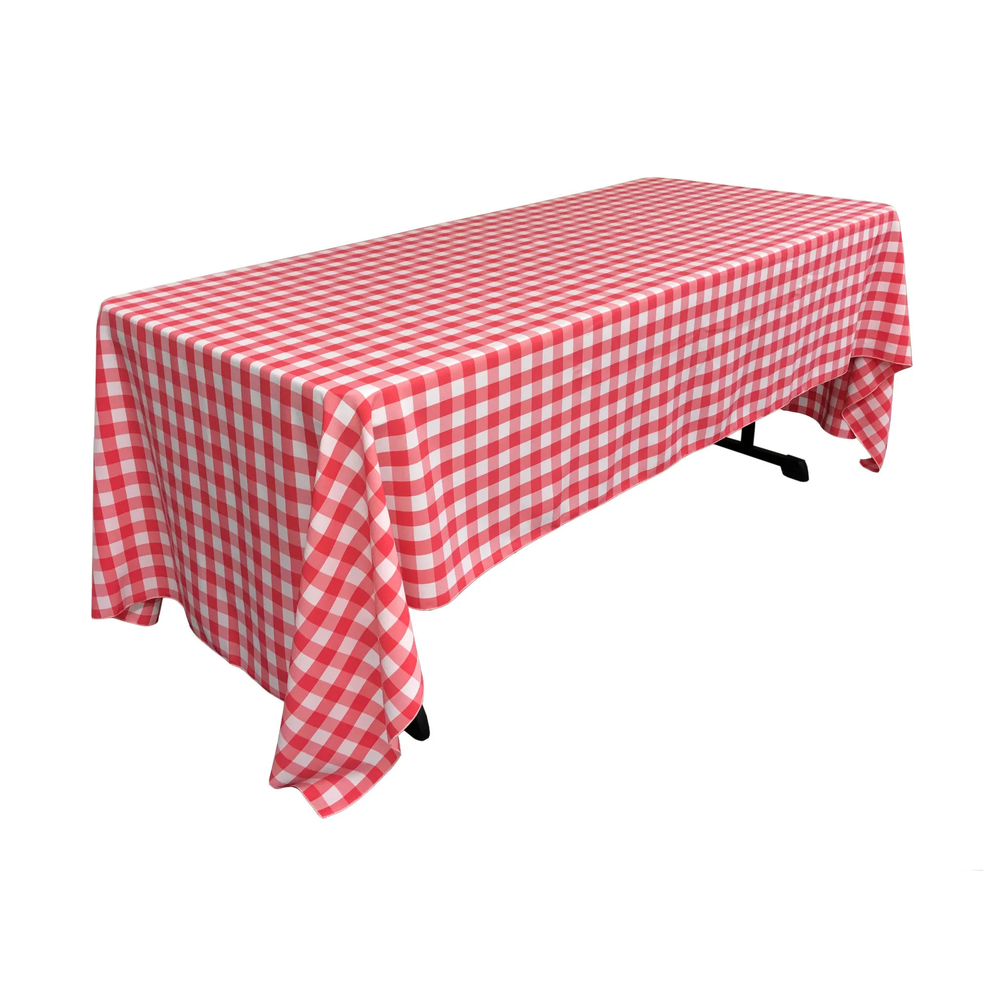 Checkered Rectangular Tablecloth 60 by 120-Inch