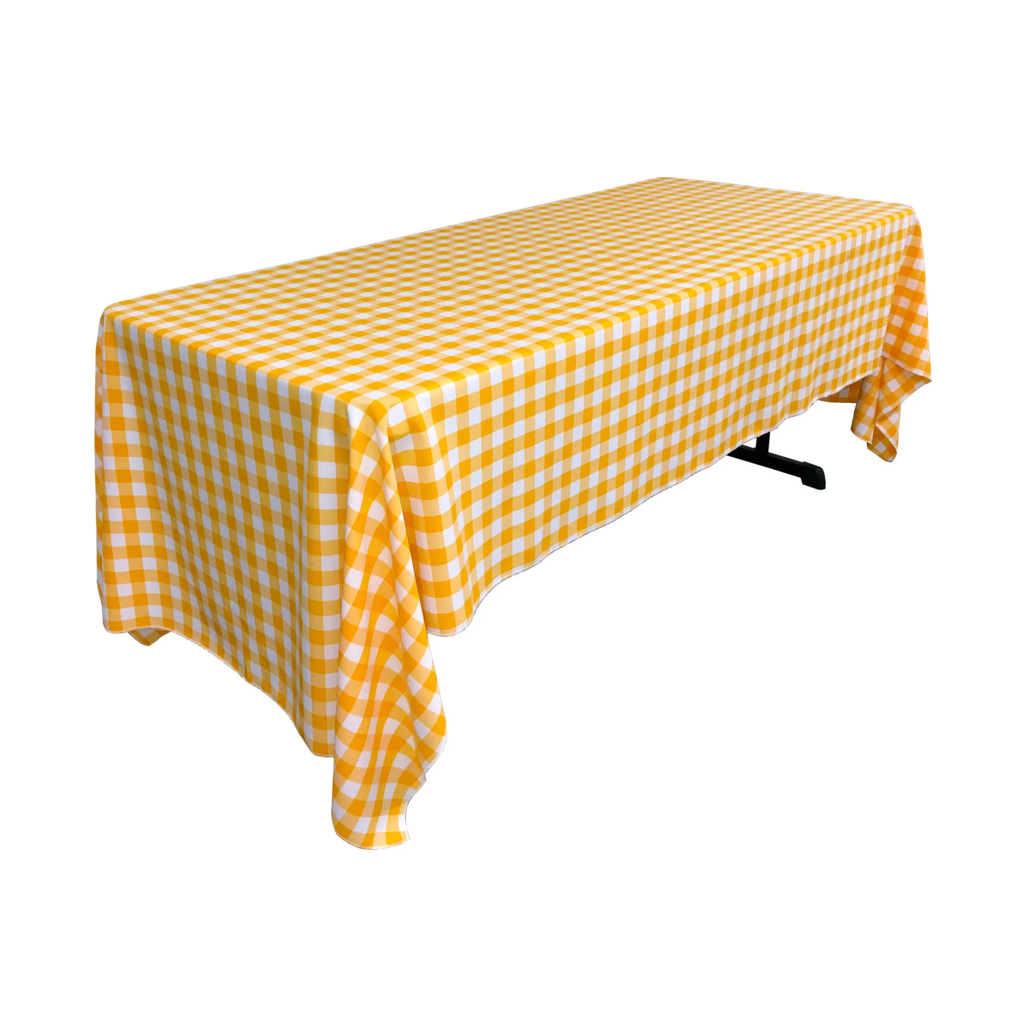 Checkered Rectangular Tablecloth 60 by 120-Inch
