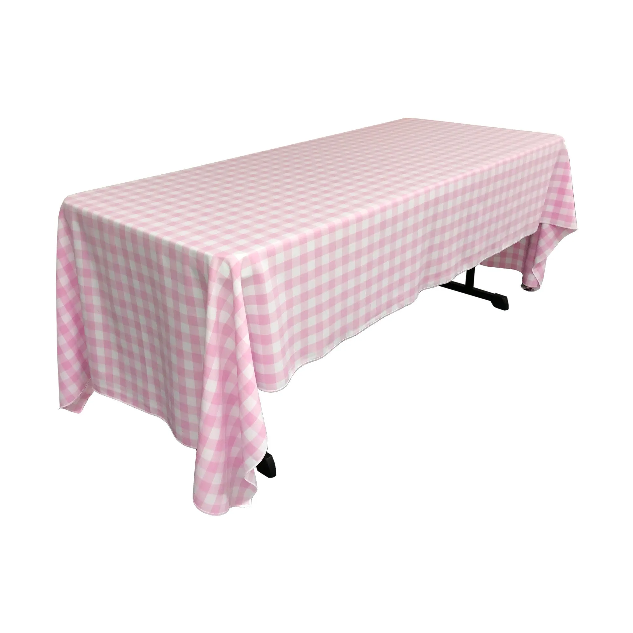 Checkered Rectangular Tablecloth 60 by 120-Inch