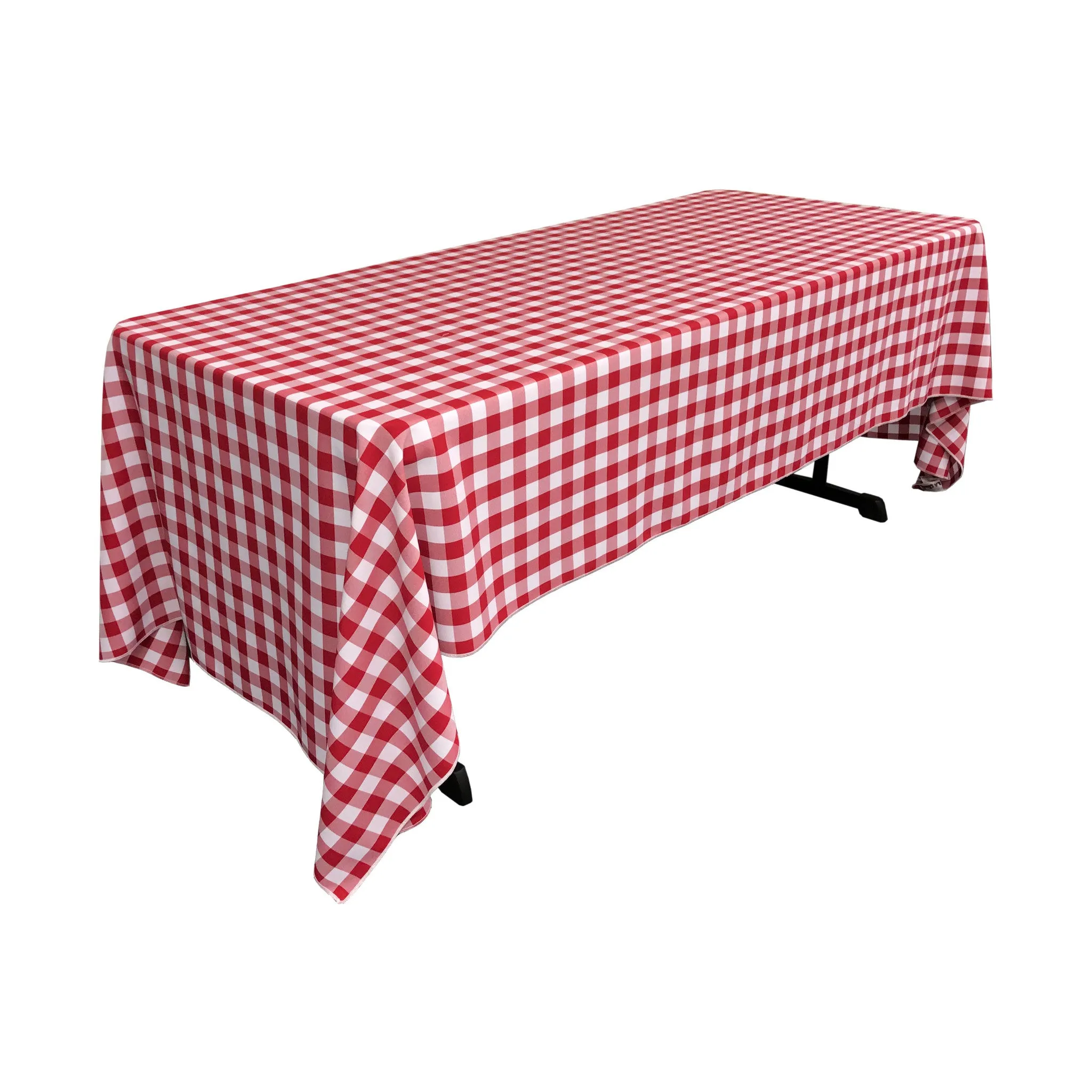 Checkered Rectangular Tablecloth 60 by 120-Inch