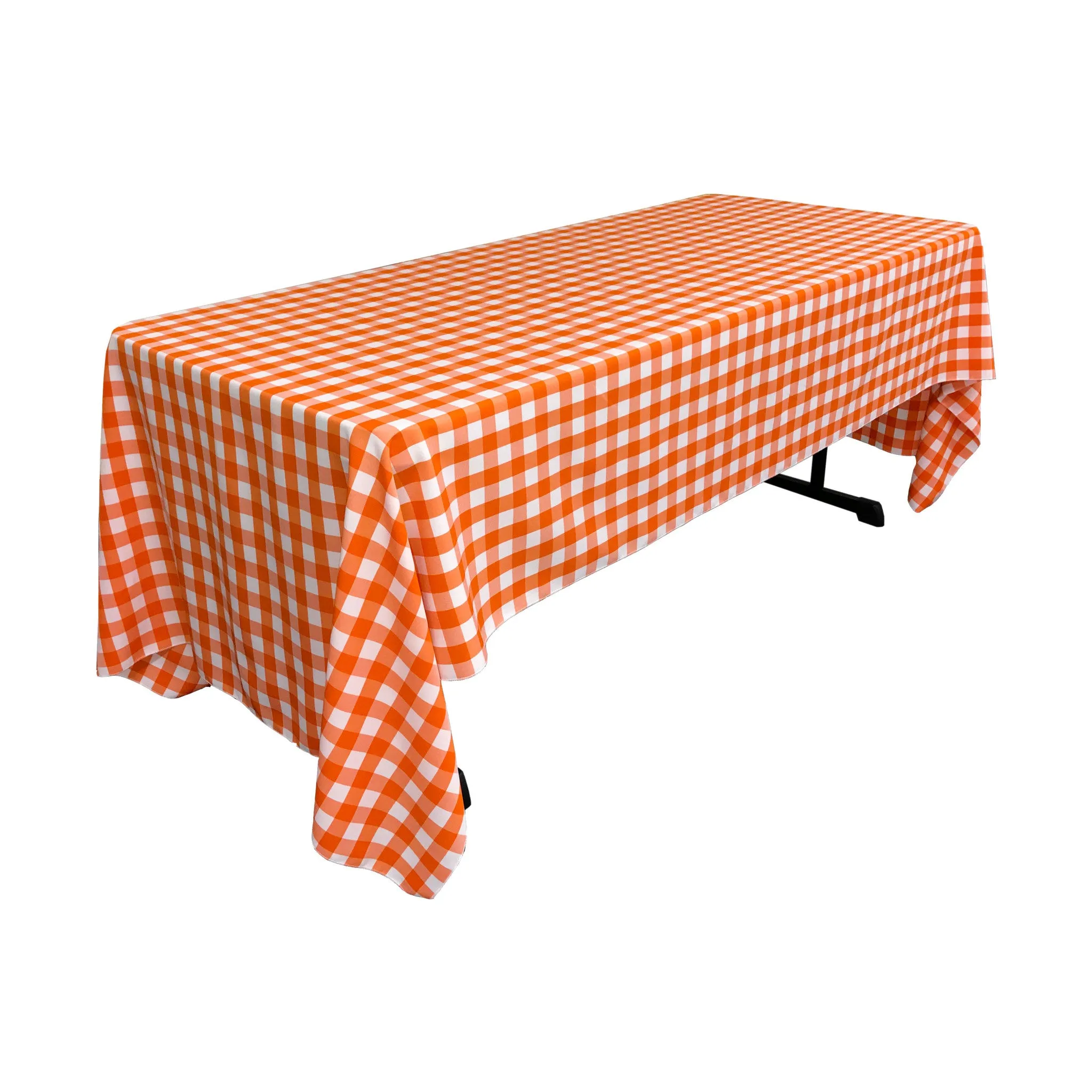 Checkered Rectangular Tablecloth 60 by 120-Inch