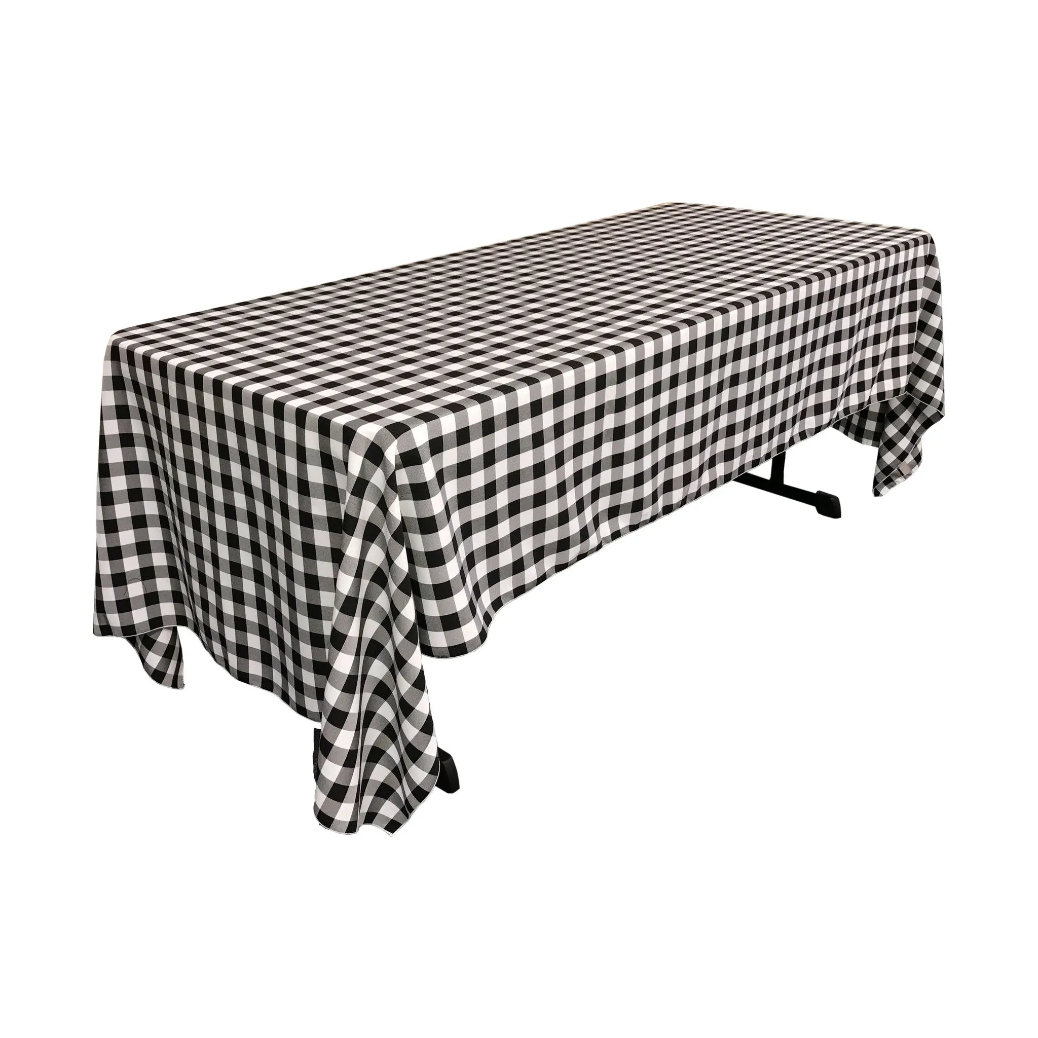 Checkered Rectangular Tablecloth 60 by 120-Inch