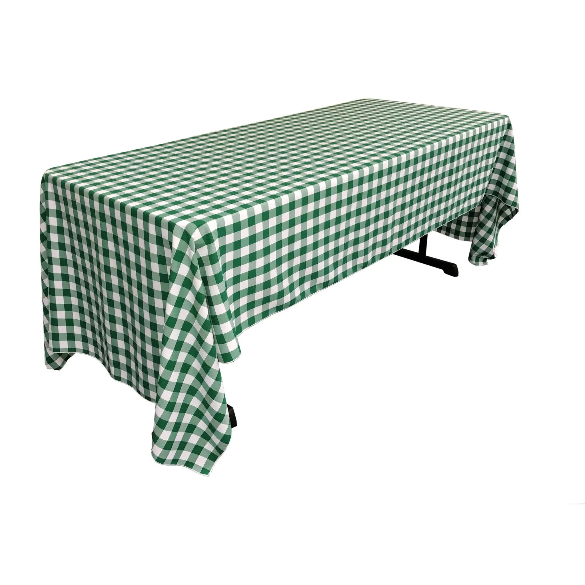 Checkered Rectangular Tablecloth 60 by 120-Inch