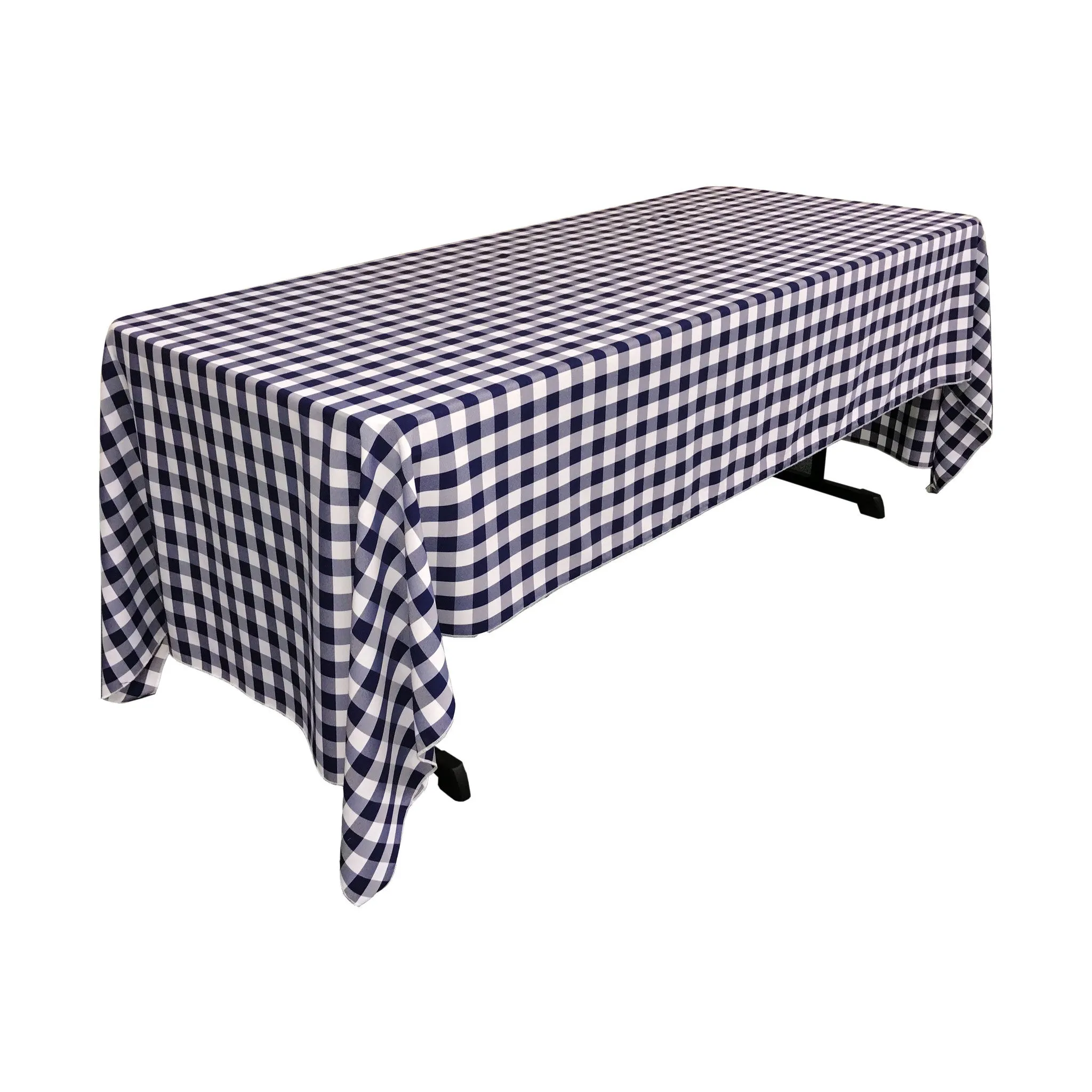 Checkered Rectangular Tablecloth 60 by 120-Inch