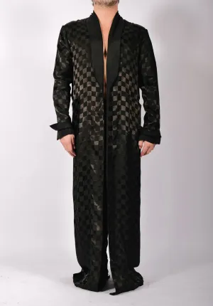 Checkered Robe Maxi