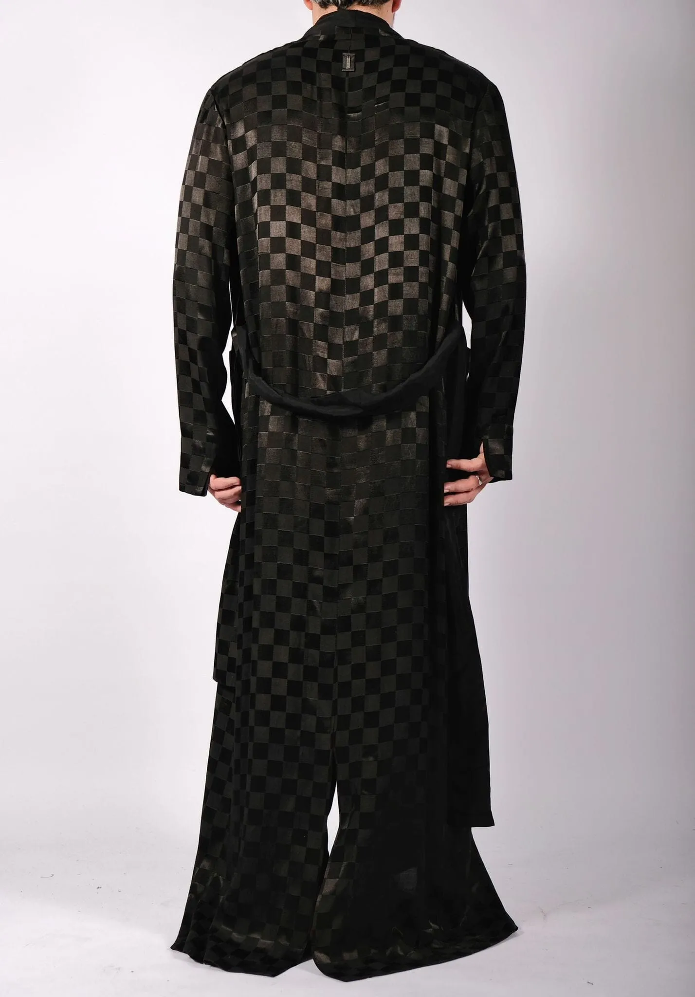 Checkered Robe Maxi