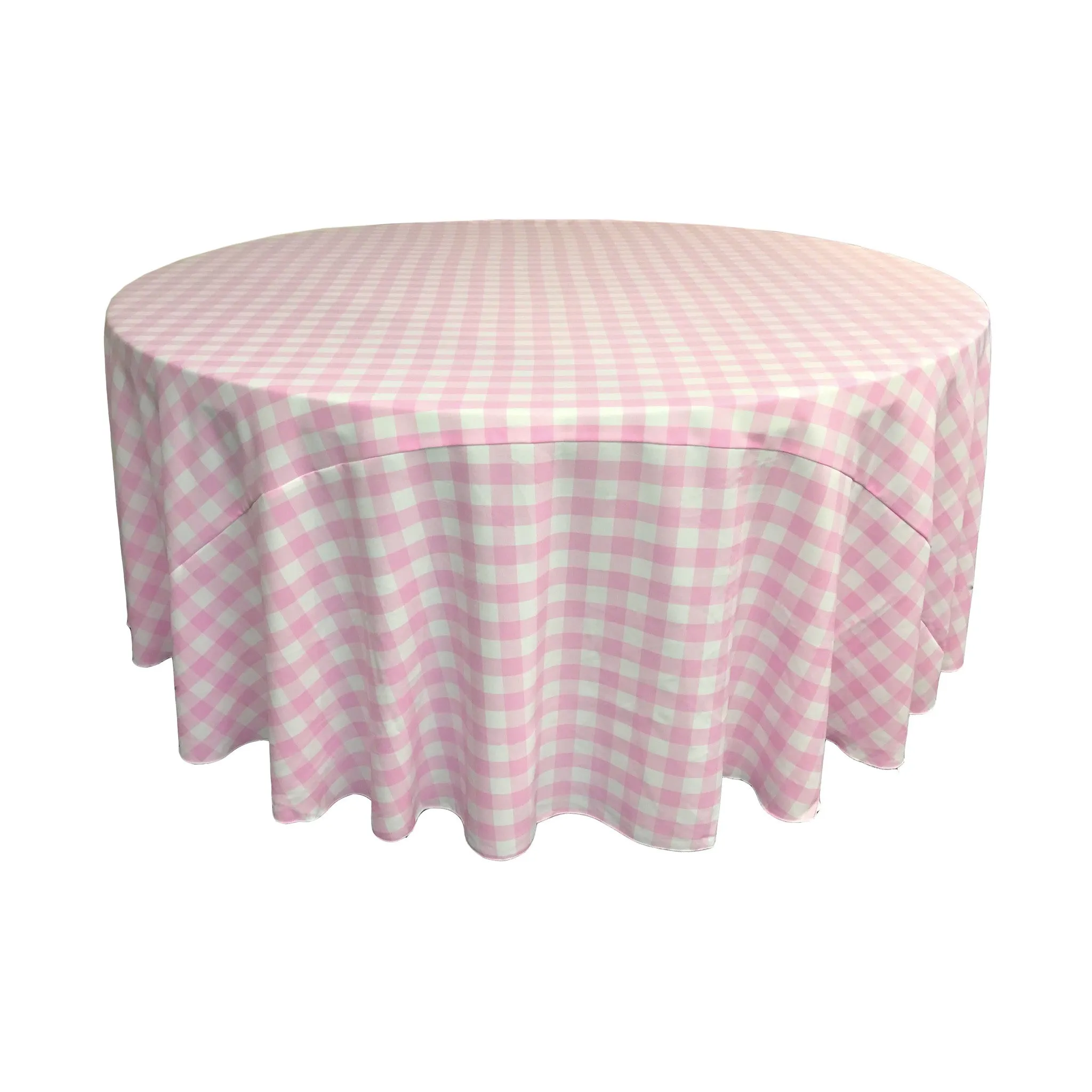 Checkered Round Tablecloth 108-Inch